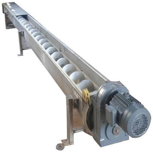 Industrial Screw Conveyor (Auger Conveyor) Fabricated at Vatva GIDC Ahmedabad by JMEF